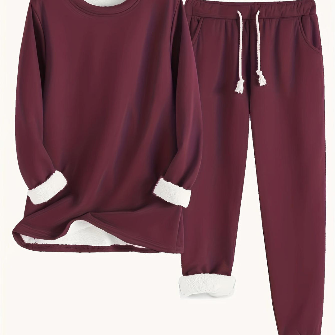 Plush Base Layer Set for Autumn and Winter