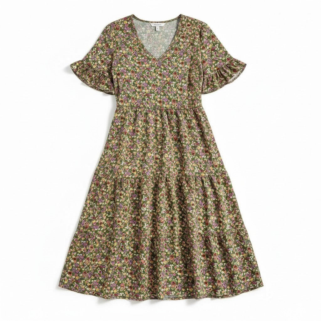 B Unique Fashions Women’s Floral Midi Dress