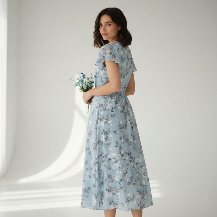 B Unique Fashions Women's Floral Autumn Dress