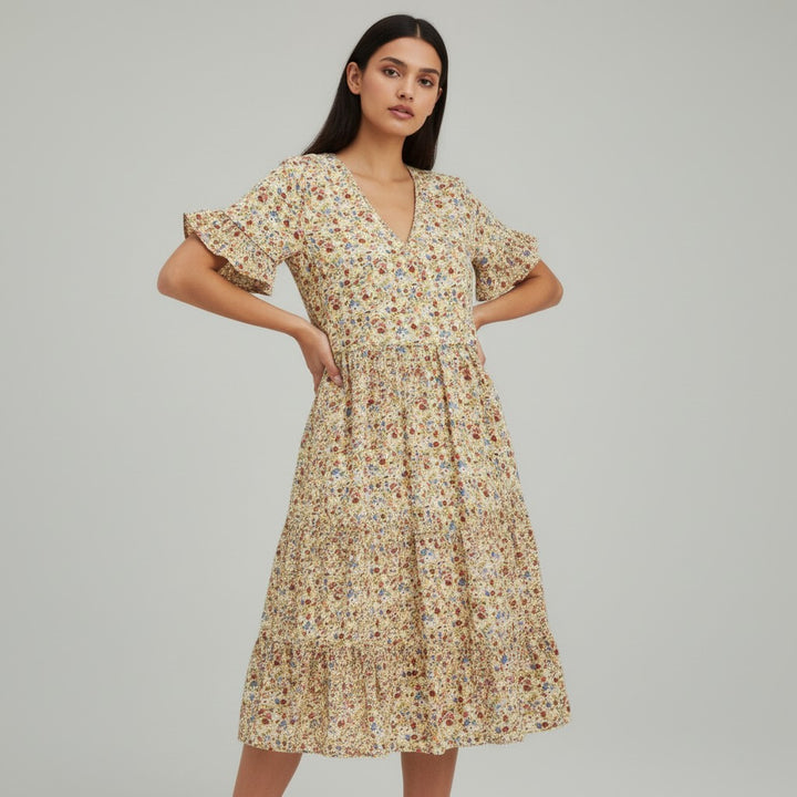 B Unique Fashions Women’s Floral Midi Dress