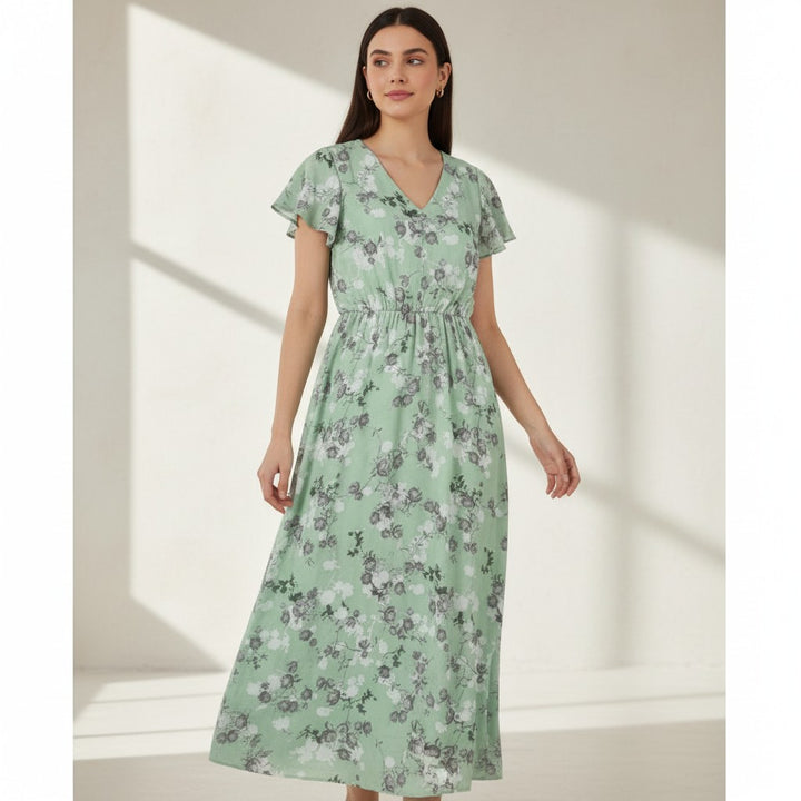 B Unique Fashions Women's Floral Autumn Dress