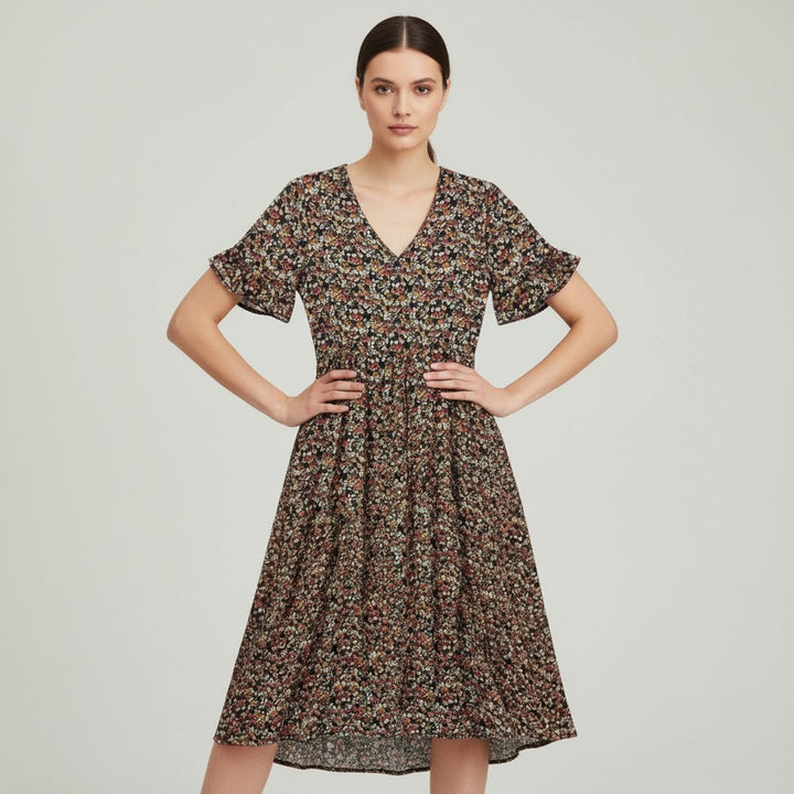 B Unique Fashions Women’s Floral Midi Dress