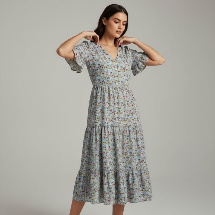 B Unique Fashions Women’s Floral Midi Dress