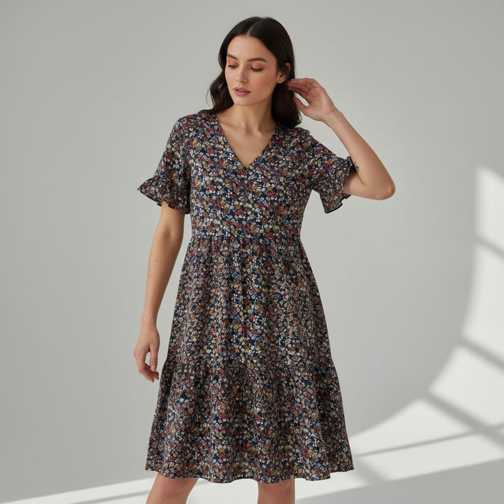 B Unique Fashions Women’s Floral Midi Dress