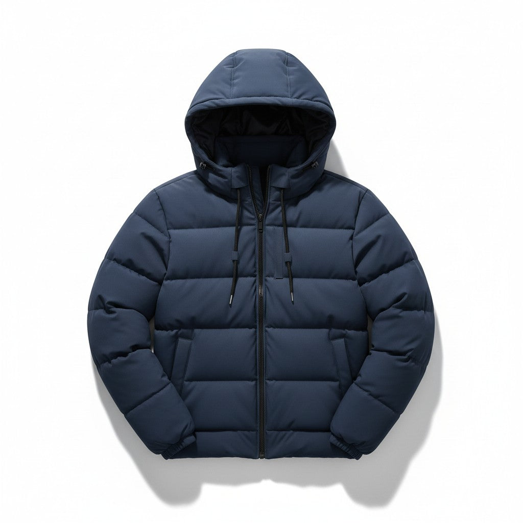 B Unique Fashions Men’s Lightweight Padded Puffer Jacket with Hood